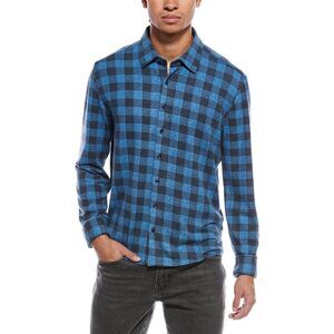 Stone Rose Mens Technical Performance Fleece Shirt, Blue